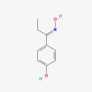 molecular formula C9H11NO2 B7829537 4-[1-(Hydroxyamino)propylidene]cyclohexa-2,5-dien-1-one 