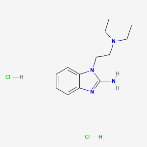 molecular formula C13H22Cl2N4 B7829550 1-[2-(Diethylamino)ethyl]-1H-benzimidazol-2-amine (2HCl) 