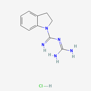 molecular formula C10H14ClN5 B7829601 3-Imino-3-indolinyl-2-azaprop-1-ene-1,1-diamine, chloride 