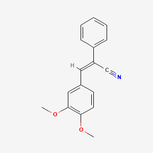 molecular formula C17H15NO2 B7829624 3,4-Dimethoxy-alpha-phenylcinnamonitrile 