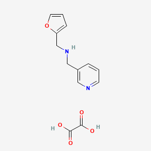 N-(furan-2-ylmethyl)-1-pyridin-3-ylmethanamine;oxalic acid