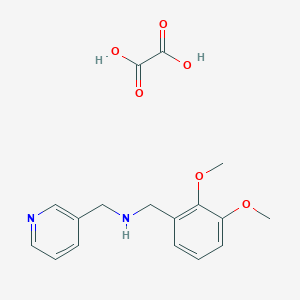 N-[(2,3-dimethoxyphenyl)methyl]-1-pyridin-3-ylmethanamine;oxalic acid