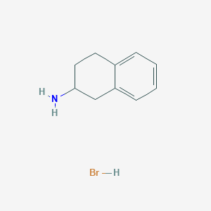 molecular formula C10H14BrN B7829706 1,2,3,4-Tetrahydronaphthalen-2-amine hydrobromide 