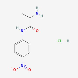 molecular formula C9H12ClN3O3 B7829717 D-Alanine 4-nitroanilide hydrochloride 