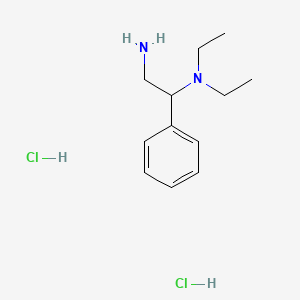 molecular formula C12H22Cl2N2 B7829764 N1,N1-Diethyl-1-phenylethane-1,2-diamine dihydrochloride 