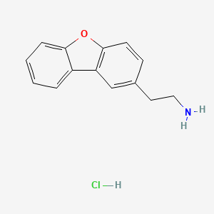 molecular formula C14H14ClNO B7829788 (2-Dibenzo[b,d]furan-2-ylethyl)amine hydrochloride 
