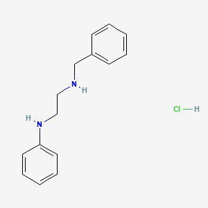 molecular formula C15H19ClN2 B7829819 N-benzyl-N'-phenylethane-1,2-diamine hydrochloride 