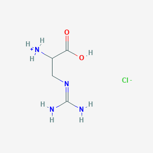 molecular formula C4H11ClN4O2 B7829868 [1-Carboxy-2-(diaminomethylideneamino)ethyl]azanium;chloride 