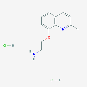 molecular formula C12H16Cl2N2O B7829915 {2-[(2-Methylquinolin-8-yl)oxy]ethyl}amine dihydrochloride 