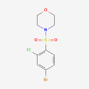 molecular formula C10H11BrClNO3S B7829956 4-(4-Bromo-2-chlorobenzenesulfonyl)morpholine 