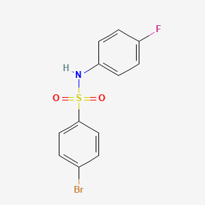 molecular formula C12H9BrFNO2S B7829968 4-bromo-N-(4-fluorophenyl)benzenesulfonamide 