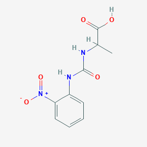 molecular formula C10H11N3O5 B7830004 N-{[(2-nitrophenyl)amino]carbonyl}alanine 