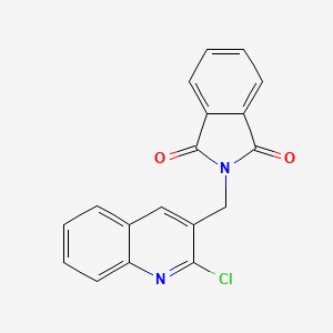 molecular formula C18H11ClN2O2 B7830008 N-[(2-Chloro-3-quinolyl)methyl]phthalimide 