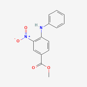 molecular formula C14H12N2O4 B7830017 Methyl 3-nitro-4-(phenylamino)benzoate 