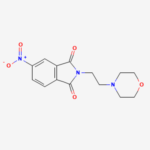 molecular formula C14H15N3O5 B7830056 2-(2-Morpholin-4-ylethyl)-5-nitroisoindole-1,3-dione 
