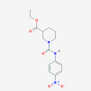Ethyl 1-[(4-nitroanilino)carbonyl]-3-piperidinecarboxylate