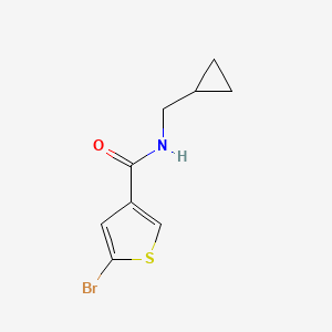 molecular formula C9H10BrNOS B7830153 5-bromo-N-(cyclopropylmethyl)thiophene-3-carboxamide 