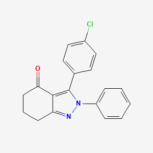 3-(4-chlorophenyl)-2-phenyl-2,5,6,7-tetrahydro-4H-indazol-4-one
