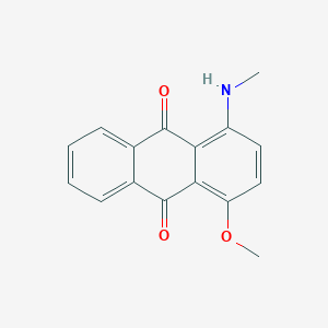 molecular formula C16H13NO3 B7830266 1-(Methylamino)-4-methoxy-9,10-anthraquinone 