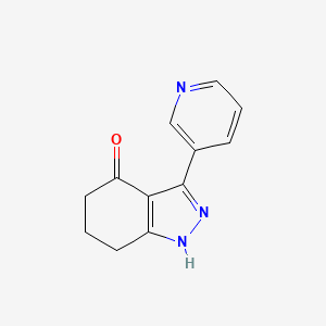 3-pyridin-3-yl-1,5,6,7-tetrahydro-4H-indazol-4-one