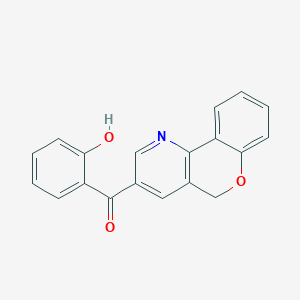 molecular formula C19H13NO3 B7830312 (5H-[1]苯并吡喃并[4,3-b]吡啶-3-基)(2-羟基苯基)甲酮 CAS No. 178808-84-9