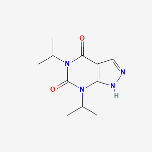 molecular formula C11H16N4O2 B7830372 5,7-diisopropyl-1H-pyrazolo[3,4-d]pyrimidine-4,6(5H,7H)-dione 