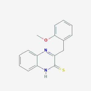 molecular formula C16H14N2OS B7830397 3-(2-Methoxybenzyl)quinoxaline-2-thiol 