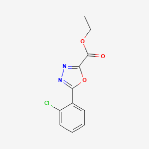 molecular formula C11H9ClN2O3 B7830448 Ethyl 5-(2-chlorophenyl)-1,3,4-oxadiazole-2-carboxylate 
