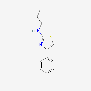 molecular formula C13H16N2S B7830465 4-(4-methylphenyl)-N-propyl-1,3-thiazol-2-amine 