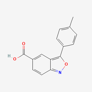molecular formula C15H11NO3 B7830481 3-(4-Methylphenyl)-2,1-benzoxazole-5-carboxylic acid 