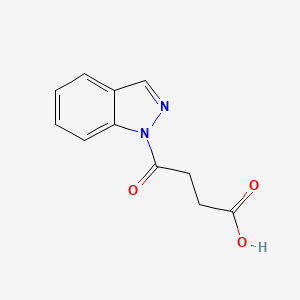 molecular formula C11H10N2O3 B7830619 4-(1H-indazol-1-yl)-4-oxobutanoic acid 
