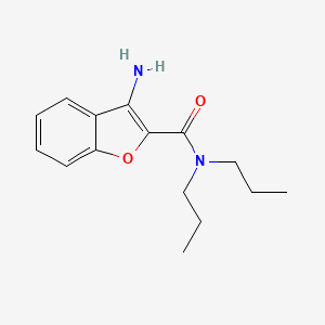 molecular formula C15H20N2O2 B7830631 3-amino-N,N-dipropyl-1-benzofuran-2-carboxamide 
