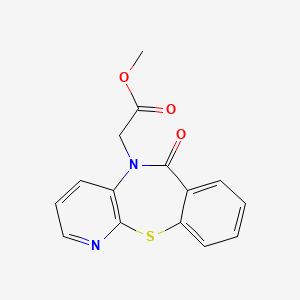 molecular formula C15H12N2O3S B7830636 methyl (6-oxopyrido[2,3-b][1,4]benzothiazepin-5(6H)-yl)acetate 