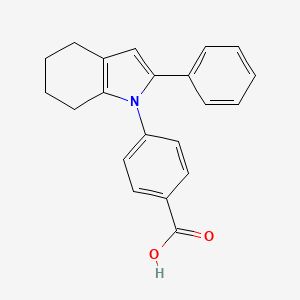molecular formula C21H19NO2 B7830655 4-(2-phenyl-4,5,6,7-tetrahydro-1H-indol-1-yl)benzoic acid 