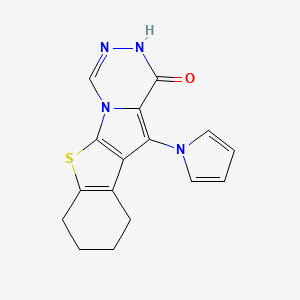 11-(1H-pyrrol-1-yl)-7,8,9,10-tetrahydro[1]benzothieno[3',2':4,5]pyrrolo[1,2-d][1,2,4]triazin-1(2H)-one