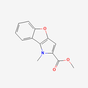 molecular formula C13H11NO3 B7830689 methyl 1-methyl-1H-[1]benzofuro[3,2-b]pyrrole-2-carboxylate 