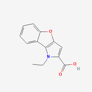 molecular formula C13H11NO3 B7830693 1-ethyl-1H-[1]benzofuro[3,2-b]pyrrole-2-carboxylic acid 