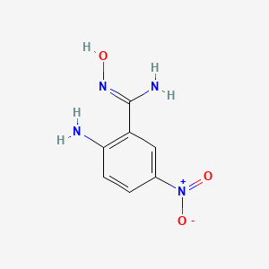 molecular formula C7H8N4O3 B7830838 2-Amino-5-nitrobenzamidoxime 