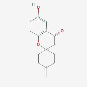 molecular formula C15H18O3 B7830851 6-hydroxy-4'-methylspiro[chromene-2,1'-cyclohexan]-4(3H)-one 