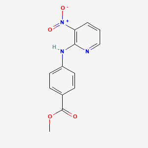 molecular formula C13H11N3O4 B7830921 Methyl 4-[(3-nitropyridin-2-yl)amino]benzoate 