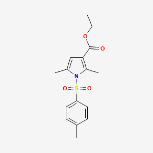 molecular formula C16H19NO4S B7831132 ethyl 2,5-dimethyl-1-[(4-methylphenyl)sulfonyl]-1H-pyrrole-3-carboxylate 