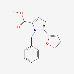 molecular formula C17H15NO3 B7831145 methyl 1-benzyl-5-(2-furyl)-1H-pyrrole-2-carboxylate 