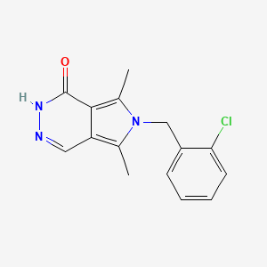 6-(2-chlorobenzyl)-5,7-dimethyl-2,6-dihydro-1H-pyrrolo[3,4-d]pyridazin-1-one