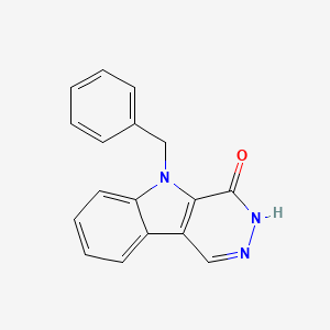 molecular formula C17H13N3O B7831375 5-benzyl-3,5-dihydro-4H-pyridazino[4,5-b]indol-4-one 
