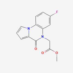 molecular formula C14H11FN2O3 B7831430 methyl (7-fluoro-4-oxopyrrolo[1,2-a]quinoxalin-5(4H)-yl)acetate 