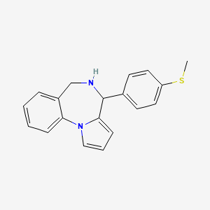 4-[4-(methylthio)phenyl]-5,6-dihydro-4H-pyrrolo[1,2-a][1,4]benzodiazepine