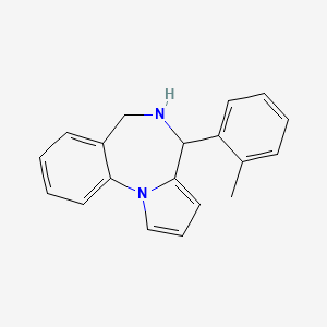 molecular formula C19H18N2 B7831476 4-(2-methylphenyl)-5,6-dihydro-4H-pyrrolo[1,2-a][1,4]benzodiazepine 