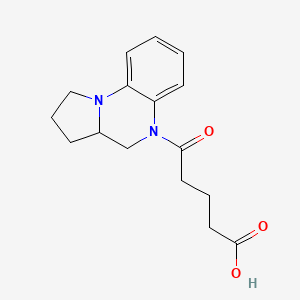molecular formula C16H20N2O3 B7831492 5-[2,3,3a,4-tetrahydropyrrolo[1,2-a]quinoxalin-5(1H)-yl]-5-oxopentanoic acid 
