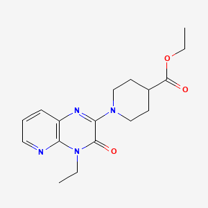 Ethyl 1-(4-ethyl-3-oxo-3,4-dihydropyrido[2,3-b]pyrazin-2-yl)piperidine-4-carboxylate