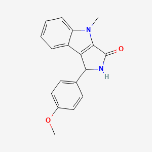 molecular formula C18H16N2O2 B7831717 1-(4-methoxyphenyl)-4-methyl-1,4-dihydropyrrolo[3,4-b]indol-3(2H)-one 